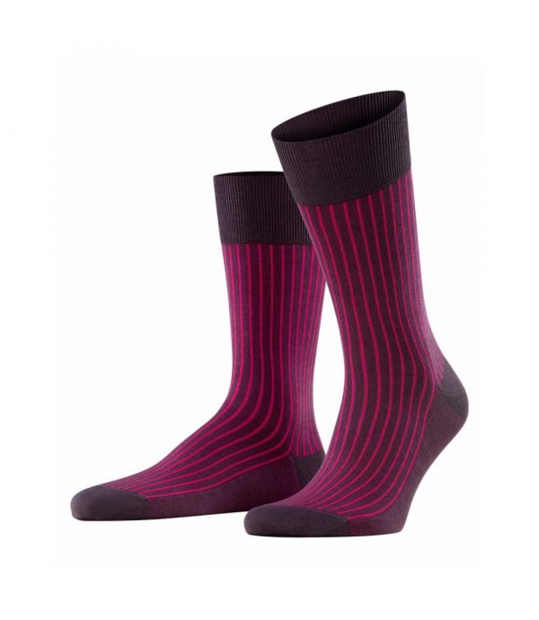 Violetinės dryžuotos vyriškos kojinės Falke
